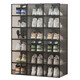 Fantasy transparent thickened drawer-type shoe box space-saving storage device can be used to hold high-top sneakers rack Nordic style design Best selling recommendation 46.5 size transparent black buy 16 and get 16 free, a total of 32