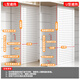 Tianpu Kitchen Water Heater Gas Pipe Covering Decorative Perforated Board Gas Covering Bag Sewer Pipe Natural Gas Storage Rack 50 Yuan Customized Option Please Inquire Customer Service for Details Do Not Take Photos Unless Customized