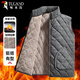 Woodpecker (TUCANO) cotton vest men's winter velvet thickened fashionable stand-up collar waistcoat middle-aged and elderly dad high-end thermal vest men's clothing