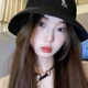 Kangaroo Kangol Fisherman Hat Sun Hat Sun Protection Embroidered Towel Material Hyuna Same Style Japanese Style in Black S54-56cm One Size