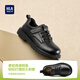 Heilan House HLA children's shoes with Velcro children's leather shoes for boys and girls casual shoes D53HN016 black 35