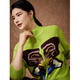 BBLLUUEE Butterfly Pattern Aesthetics Pink Blue Wardrobe 2026 Spring New Style Butterfly Rhyme Sichuan Embroidery Women's Artistic Contrast Color Knitted Sweater Yunliu Green M