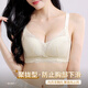 Urban Beauty Women's Underwear Women's Small Breast Gathering Top Support Anti-Sagging Breathable Hole Cup Wireless Lace Bra Elegant Black 70B AB Medium Thick Through Cup
