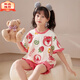 迪士尼（Disney）甜美可爱女童家居服套装优质棉少女款夏季短袖短裤甜美睡衣女孩 687莫代尔 140 大童S码 建议身高140-155CM