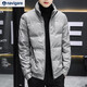 Navigare Italian dinghy winter down jacket for men 2024 new trendy brand thickened handsome versatile short winter coat gray M