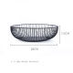 NUOPAI Nordic living room fruit basket household fruit tray iron fruit basin drain basket drain rack 28*7.5cmC6035