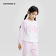 Converse Girls' Raglan Sleeve Long T2026 Spring New Moisture-Absorbent Breathable Children's Soft and Comfortable Top