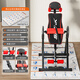 BILLNA inversion machine home inverted stretching lumbar spine assistor inversion device lumbar traction stretcher inversion fitness equipment red and black | posture pad upgraded model soft foam foot/shoulder rest
