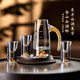Green Apple Light Luxury High-end White Wine Glass Set Crystal Two-Liang Wine Container One-cup Wine Cup Home Storage Upside-Down Rack Cup Crystal Two-Liang Wine Container/10+ One-cup 10/10+ Walnut Color Rack