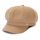 Woolen octagonal hat for women, Korean version, autumn and winter warm beret, spring and autumn peaked cap, fashionable and versatile painter's hat, small round coffee, one size fits all 56-58cm