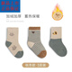 Disney (Disney) baby socks winter pure cotton thickened terry warm newborn plus velvet baby autumn and winter boys and girls medium tube blue puppy pure cotton thickened 6 pairs one size 6-12 months recommended foot length 9-12CM