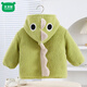 Mumuwu (mumuwu) children's cotton-padded coat, cute winter coat, velvet, thickened and cotton, cute coat for children to wear in winter and snow, dinosaur, three-layer thickened, 100 20-26Jin Jin is equal to about 0.5 kg