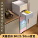 JD Logistics Slit storage cabinet household drawer-type multi-layer storage dormitory bedroom narrow slot storage cabinet Macaron 5 layers 30 sides wide