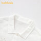 BALABALA shopping mall same style BALABALA baby shirt baby tops boys 2026 new style simple refreshing fashion off-white 10302 80