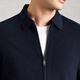Lotz 100% worsted sheep wool & machine washable old money style cardigan sweater winter thickened warm jacket for men