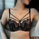 KJ red lace underwear for women with big breasts, small adjustment, young women's secondary breast reduction and anti-sagging birth year bra set