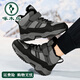Woodpecker children's snow boots 2025 winter new velvet children's shoes thickened warm cotton shoes minus 40 outdoor boys' cotton boots black gray 31