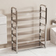 Shoe rack simple entrance door stainless steel household small narrow shoe cabinet new 2025 rental house multi-layer storage rack stainless steel-5 layers 45 upgraded with partitions no Specifications