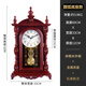 Hanshi (Hense) solid wood table clock living room retro table clock tabletop clock desk time striking quartz clock HD276 arc base (with time striking)