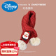 Disney children's Christmas red scarf for boys and girls in autumn and winter and new year thickened warm knitted wool baby scarf red Christmas hat*(19*120) One size fits all
