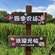 Outdoor anti-corrosion wood billboard sign, ground-inserted vertical guide sign, solid wood scenic spot sign, garden flower sign, 40*10 cm, 2 signs, 1 meter extra pole