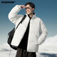 Viishow Down Jacket Men's Autumn and Winter Stand Collar 2025 New Men's Winter Clothing Thickened Bread Down Black M