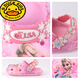 G.duck children's clogs girls Elsa Princess cute beach sandals non-slip EVA lightweight generation F2525F1 Elsa pink 24 170 inner length 17cm