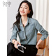 Chushen spring and autumn long-sleeved shirt women's new retro trend layered French denim shirt jacket S143C2004