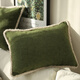 Jun Yuexi Nordic style sofa pillow light luxury and high-end living room three-dimensional moss pattern bedside cushion back cushion micro velvet large lucky rabbit-honey mustard (core included, one-piece non-detachable) pillowcase pillow (core included)