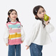 Xiaoyinman children's clothing girls pure cotton fungus shirt 26 spring fashionable sweet casual top for children and middle-aged girls off-white 105