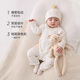 Babylove newborn jumpsuit spring and autumn baby lace-up romper modal cotton clothes gleaning collection gleaning collection 52cm