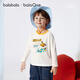 Balabala children's clothing children's long-sleeved T-shirt boys and girls 2026 new spring clothing pure cotton striped clothes baby bottoming shirt trendy
