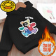 G.duck children's sweatshirt men's velvet thickened parent-child wear for a family of three mother and daughter winter clothing new baby girl warm clothes SAY white combed cotton-velvet thickened 130 40-50Jin Jin equals 0.5 kg