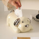 Fantasy Ceramic Tissue Box Cute Living Room Tissue Box Home Coffee Table Paper Tissue Box Napkin Box Milk Silver Puppy Tissue Box