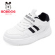 BOBDOG children's shoes spring children's sneakers casual all-match white shoes boys low-top running shoes 101561036 white/black 35
