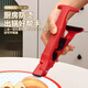 Sawang German three-in-one anti-scalding bowl clamp, anti-slip pliers, bowl remover, silicone handle, non-slip, high temperature resistance, kitchen use, Chinese red, stable, double-headed use, can open bottle caps, lift and lower clamp + bottle opener, silicone anti-slip, one-handed control