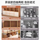Bookcase and storage cabinet integrated living room wall multi-layer grid storage cabinet home simple and practical bookshelf eight grid warm white 120*29*75cm