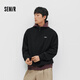 Semir Senrou | Shopping mall same style Guobo Yanyi joint series sweatshirt men's spring stand-up collar couple wear 2026 new black 90001 M