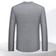 Bosssunwen machine washable spring recommended business casual soft skin-friendly exquisite high frequency men's wool sweater light gray L