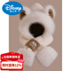 Disney 2026 new cute fox ears hat and scarf all-in-one women's winter warm and cold-proof hooded neck scarf and ear protection hat Angora red--color-blocking bear three-piece set, one size fits all head sizes
