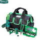 TMJD MISS old A tool bag storage bag repair bag electrician bag green and black oxford cloth multi-functional storage SN8604 13-inch shoulder bag LA212818