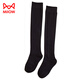 MiiOW Girls' Stockings Over Knees Spring and Autumn Pure Cotton Medium Thick Children's Students' Bottoming Socks Black College Style High Socks Black 1 Pair Free Size M Size Height 105-125cm
