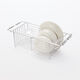 Wings Retractable Sink Drain Basket Kitchen Storage Rack Model 622 Silver White