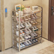 Shoe rack simple entrance door stainless steel household small narrow shoe cabinet new 2025 rental house multi-layer storage rack stainless steel-5 layers 45 upgraded with partitions no Specifications