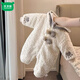Mumuwu 2026 Autumn and Winter Baby Clothes Cute and Cute Velvet One-Piece Cotton Clothes for Little Baby Winter Outings and Cuddle Clothes Beige Bear Plus Velvet Thickened One-Piece Clothes 73cm