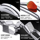 Guangyi German 304 stainless steel garlic peeler garlic press garlic pounder garlic press garlic machine garlic stirrer straight handle
