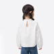 Xiaoyinman children's clothing girls pure cotton fungus shirt 26 spring fashionable sweet casual top for children and middle-aged girls off-white 105
