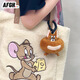 AFGH Sold Out Tom and Jerry TOM Jerry Metamorphosis Headphone Bag Plush Coin Purse Storage Squeeze Jerry Headphone Bag