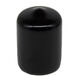 Bulk purchase of 1.5 rubber protective caps, thread protective sleeves, screw rod sleeves, round pipe caps, dust-proof sealing heads, bolt sealing caps, black, 1000 pieces, inner diameter 15.5* inner length 20 mm