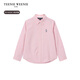 Teenie Weenie Kids 26-year new classic college style striped cotton shirt for boys and girls, pink 160 cm